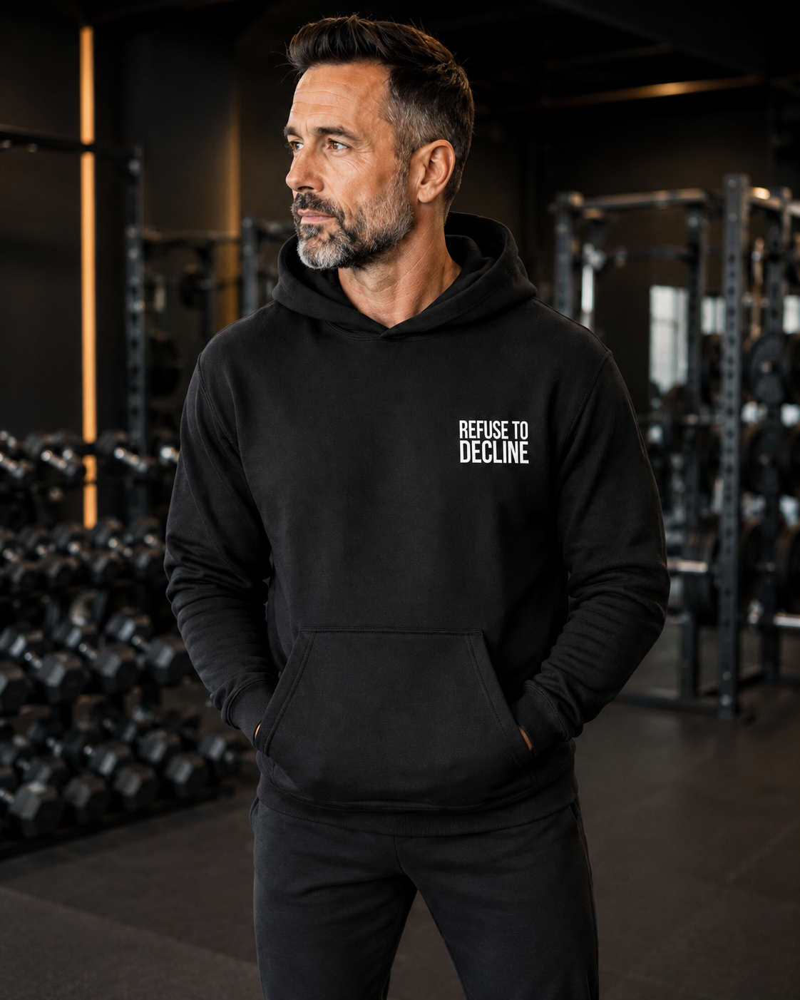 Men's REFUSE TO DECLINE Hoodie – Black