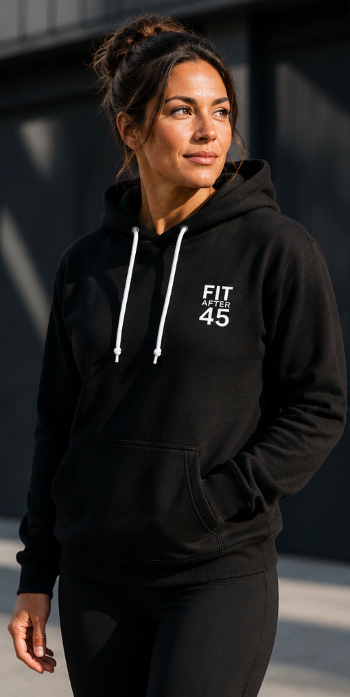 Women's FIT AFTER 45 Hoodie – Black