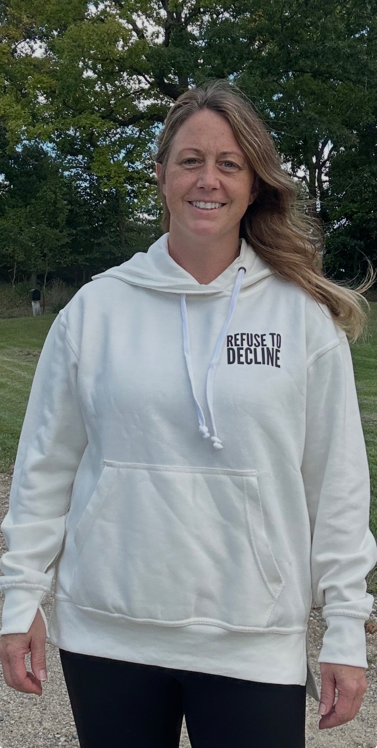 Women's REFUSE TO DECLINE Hoodie – Bleached Linen
